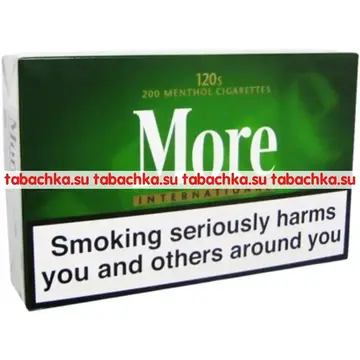 Сигареты More Green Menthol 120’s Switzerland